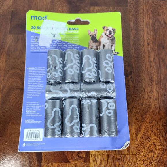 MOD Super Refill Bag Pack Doggy 20 Rolls Total 200 Bags - Picture 2 of 3